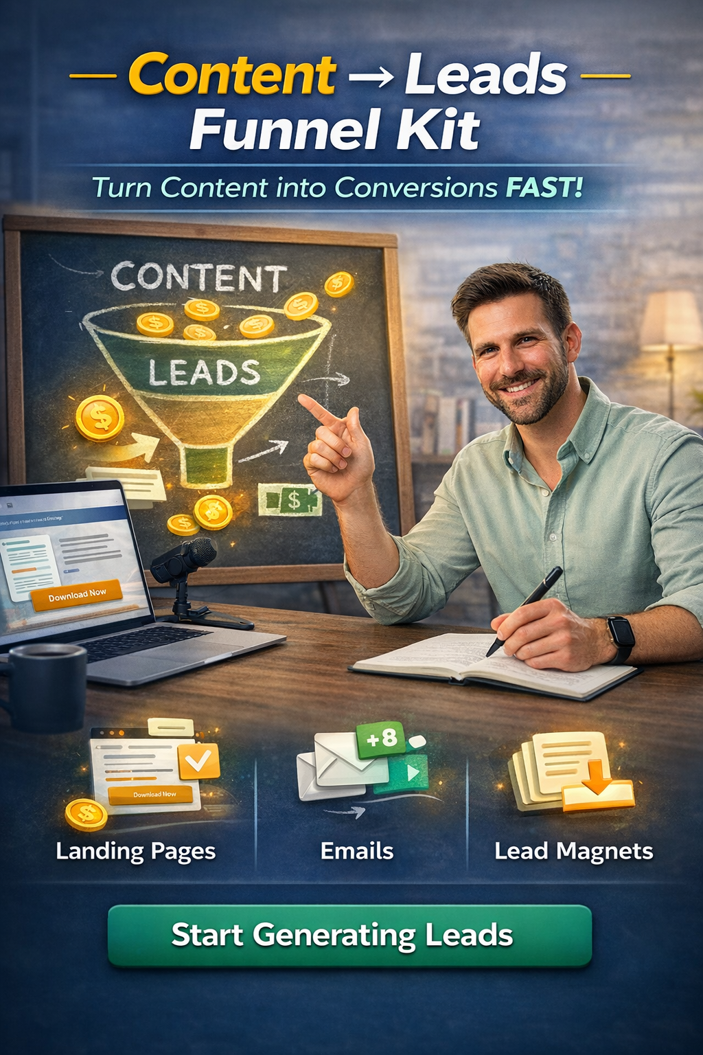 Content → Leads Funnel Kit